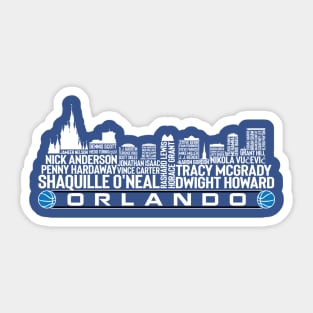 Orlando City Basketball Team All Time Legends, Sticker